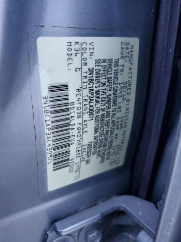 3N1BC1AP3AL430971 - 2010 NISSAN VERSA S SILVER photo 13