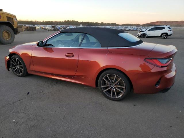 WBA43AT00NCH67380 - 2022 BMW 430XI ORANGE photo 2