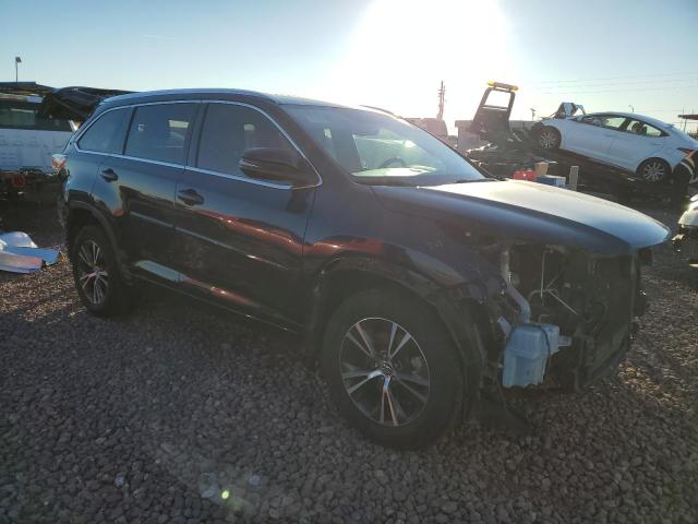 5TDKKRFH3GS121133 - 2016 TOYOTA HIGHLANDER XLE BLUE photo 4