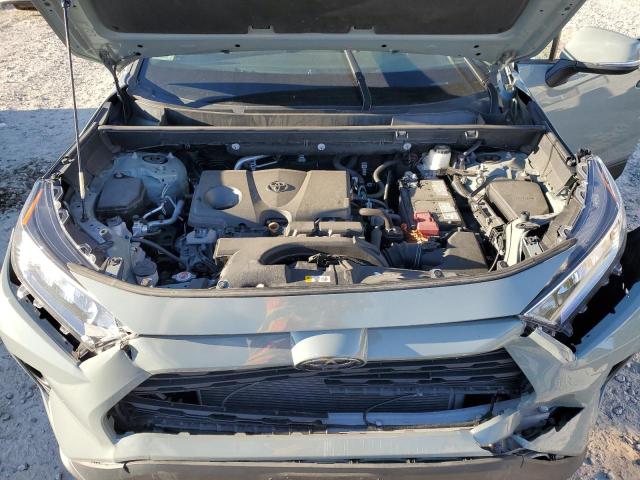 2T3P1RFV1MW201779 - 2021 TOYOTA RAV4 XLE GRAY photo 12