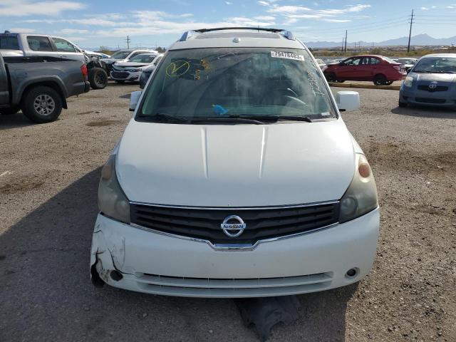 5N1BV28U58N122845 - 2008 NISSAN QUEST S WHITE photo 5