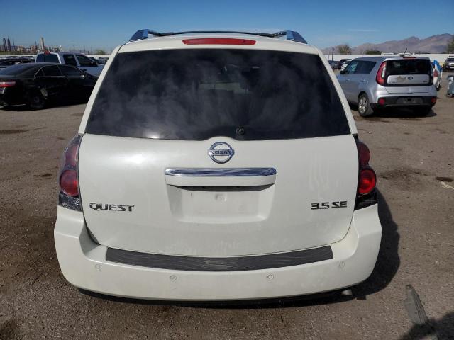 5N1BV28U58N122845 - 2008 NISSAN QUEST S WHITE photo 6