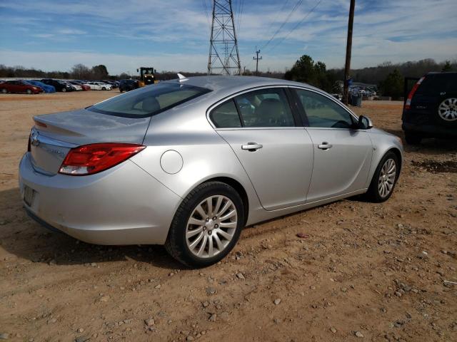 W04GP5EC3B1011866 - 2011 BUICK REGAL CXL GRAY photo 3