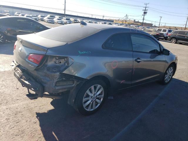 KNAFX6A89E5240796 - 2014 KIA FORTE EX GRAY photo 3