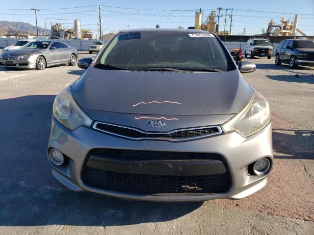 KNAFX6A89E5240796 - 2014 KIA FORTE EX GRAY photo 5