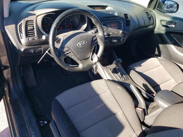 KNAFX6A89E5240796 - 2014 KIA FORTE EX GRAY photo 8