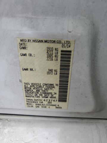 1N4AL3AP2EC423747 - 2014 NISSAN ALTIMA 2.5 WHITE photo 12