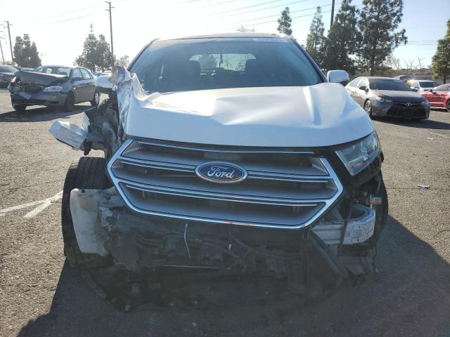 2FMTK3J80FBC00215 - 2015 FORD EDGE SEL WHITE photo 5