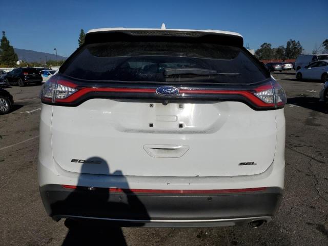 2FMTK3J80FBC00215 - 2015 FORD EDGE SEL WHITE photo 6