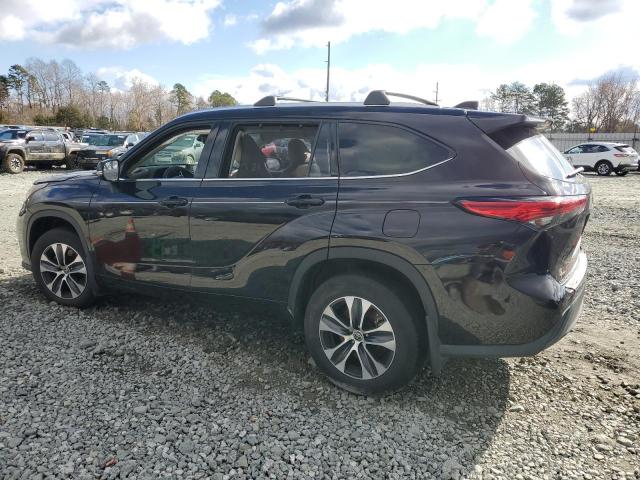 5TDGZRBH7LS048365 - 2020 TOYOTA HIGHLANDER XLE BLACK photo 2