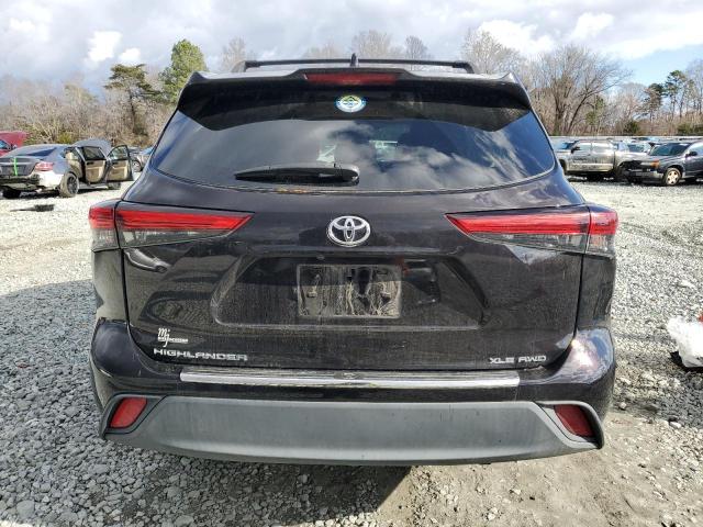 5TDGZRBH7LS048365 - 2020 TOYOTA HIGHLANDER XLE BLACK photo 6