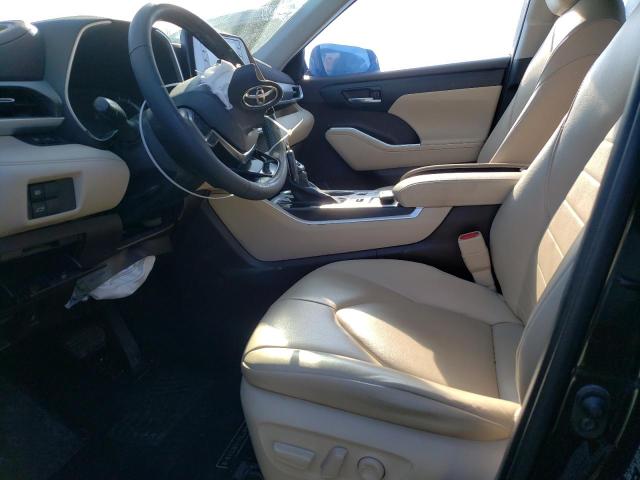 5TDGZRBH7LS048365 - 2020 TOYOTA HIGHLANDER XLE BLACK photo 7