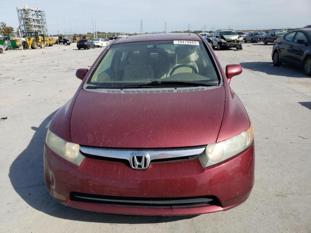 1HGFA16857L117612 - 2007 HONDA CIVIC EX RED photo 5