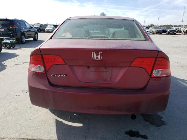 1HGFA16857L117612 - 2007 HONDA CIVIC EX RED photo 6