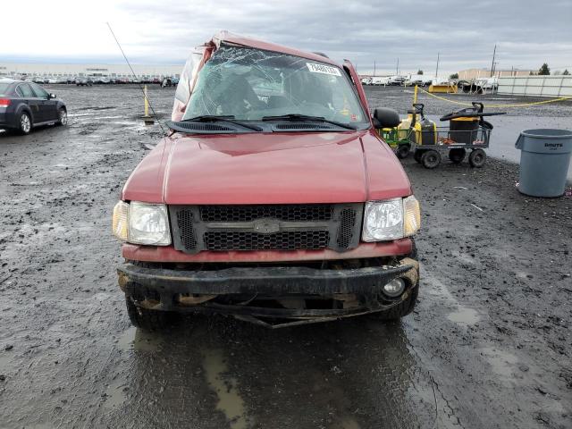 1FMYU70E21UA22664 - 2001 FORD EXPLORER SPORT RED photo 5