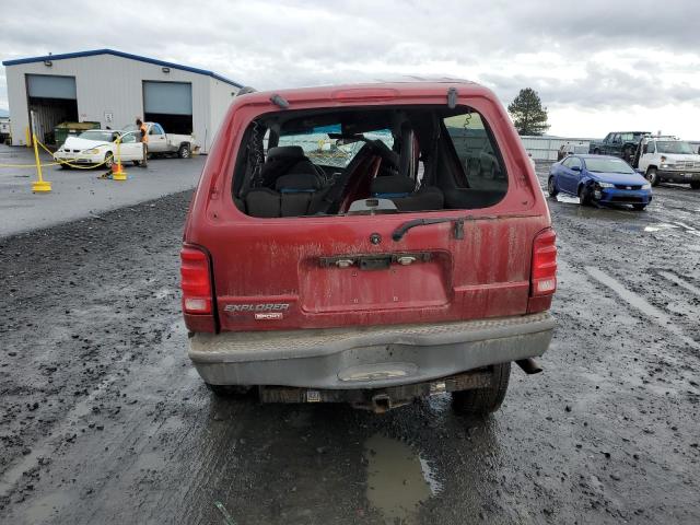 1FMYU70E21UA22664 - 2001 FORD EXPLORER SPORT RED photo 6