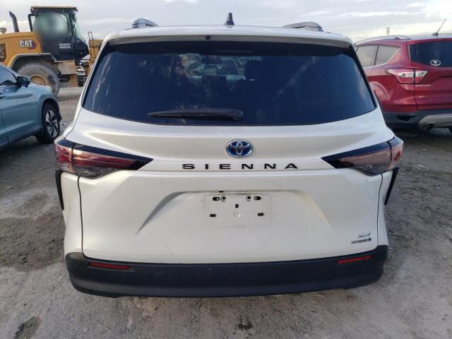 5TDJRKEC6PS156270 - 2023 TOYOTA SIENNA XLE WHITE photo 6