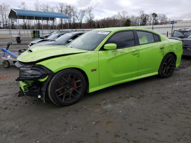 2C3CDXGJ0KH661829 - 2019 DODGE CHARGER SCAT PACK GREEN photo 1