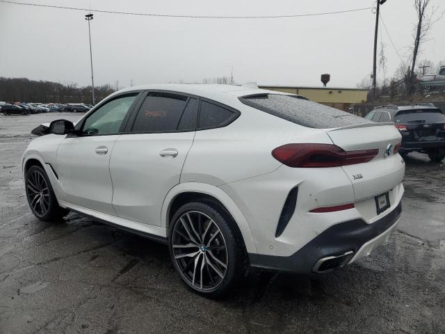 5UXCY8C03M9G02216 - 2021 BMW X6 M50I WHITE photo 2