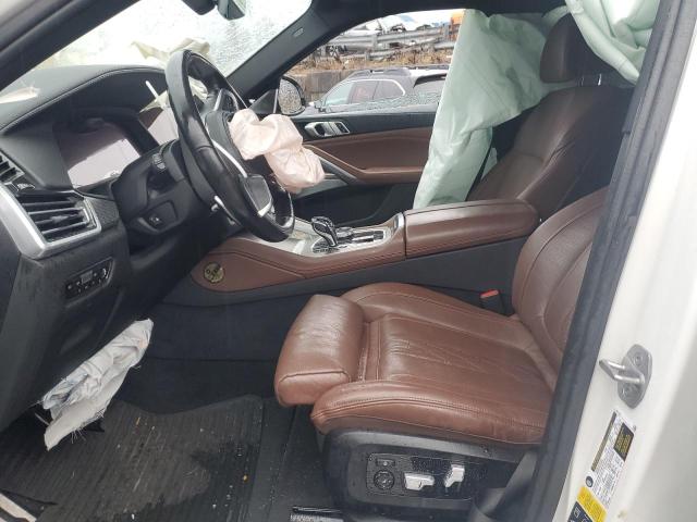 5UXCY8C03M9G02216 - 2021 BMW X6 M50I WHITE photo 7