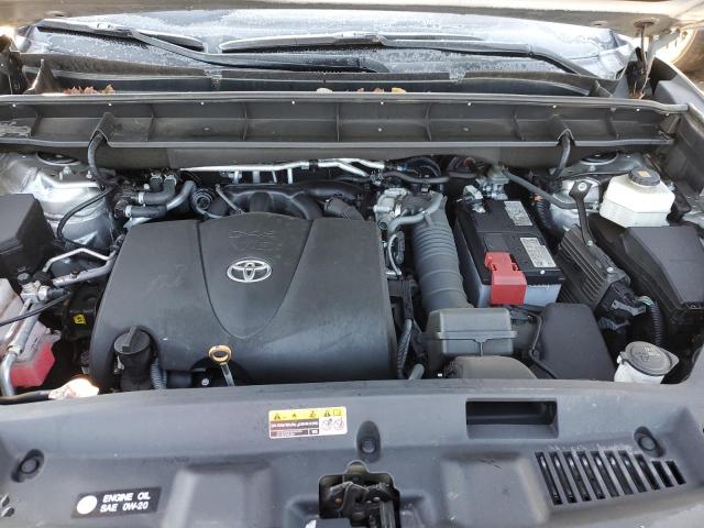 5TDGZRBH0MS081760 - 2021 TOYOTA HIGHLANDER XLE SILVER photo 12