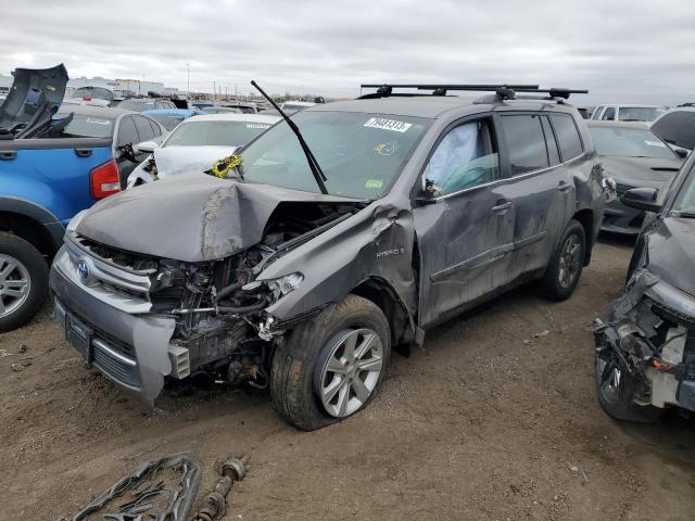 JTEBC3EH5C2005490 - 2012 TOYOTA HIGHLANDER HYBRID GRAY photo 1