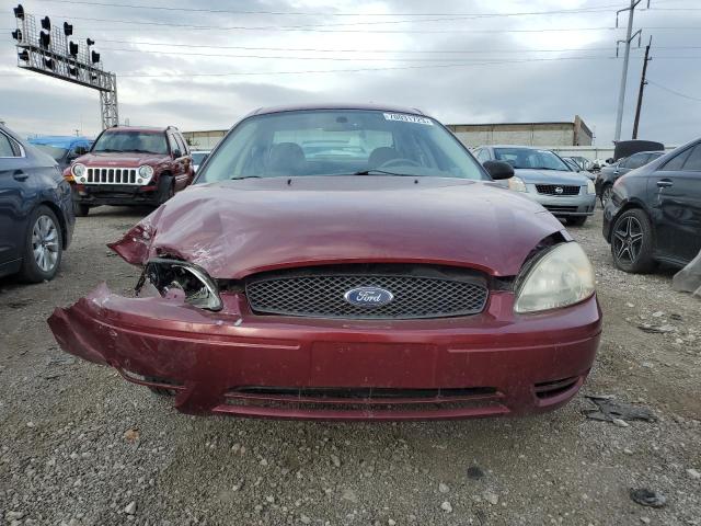 1FAFP53U27A196275 - 2007 FORD TAURUS SE MAROON photo 5