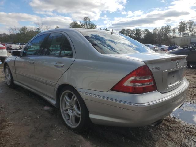 WDBRF76J25F653821 - 2005 MERCEDES-BENZ C 55 AMG SILVER photo 2