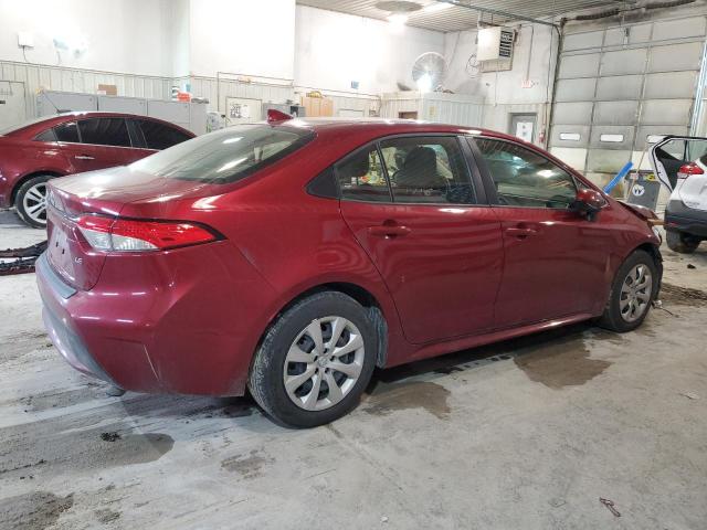 JTDEPMAE0NJ218489 - 2022 TOYOTA COROLLA LE RED photo 3