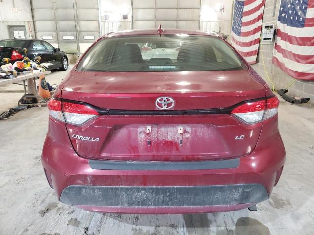 JTDEPMAE0NJ218489 - 2022 TOYOTA COROLLA LE RED photo 6