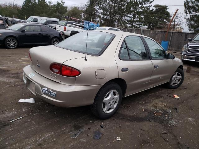 1G1JC524627278638 - 2002 CHEVROLET CAVALIER BASE TAN photo 3