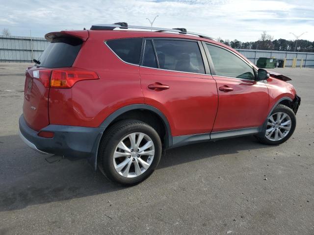 JTMYFREV9FJ060095 - 2015 TOYOTA RAV4 LIMITED RED photo 3