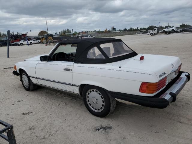 WDBBA48D6HA058672 - 1987 MERCEDES-BENZ 560 SL WHITE photo 2