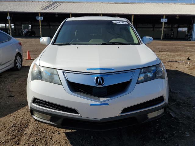 2HNYD2H65CH528090 - 2012 ACURA MDX ADVANCE WHITE photo 5