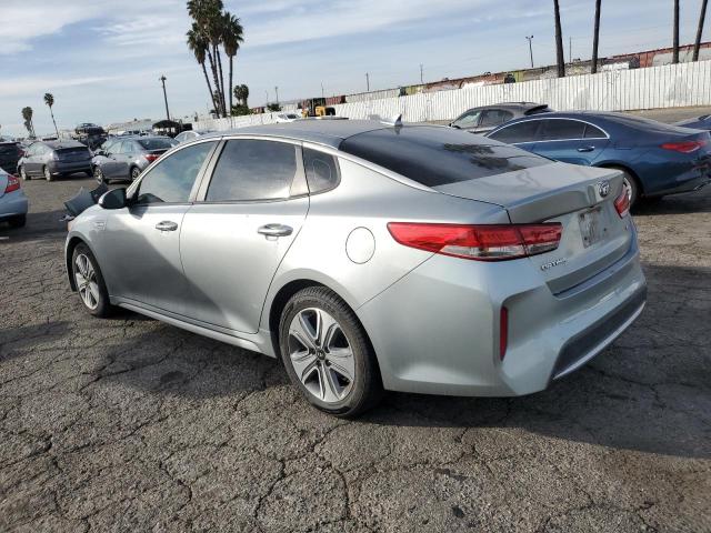 KNAGT4LE8H5016818 - 2017 KIA OPTIMA HYBRID SILVER photo 2