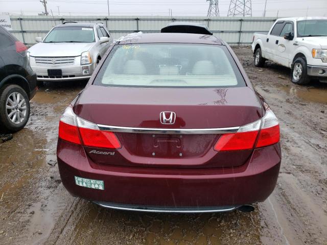 1HGCR2F38EA264229 - 2014 HONDA ACCORD LX MAROON photo 6