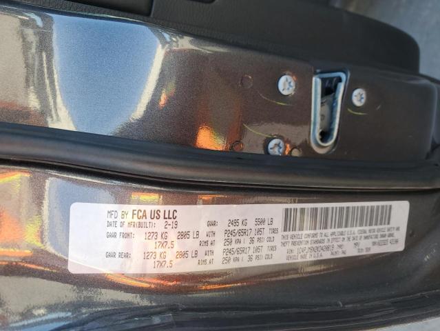 1C4PJMBX2KD420819 - 2019 JEEP CHEROKEE TRAILHAWK ნაცრისფერი ფოტო 13