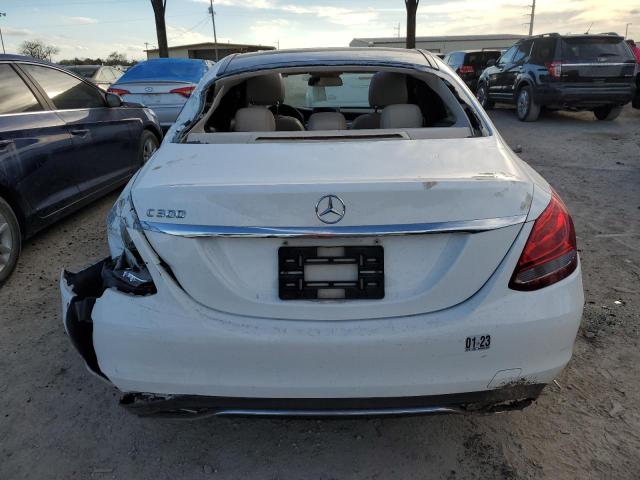 55SWF4JB7GU142520 - 2016 MERCEDES-BENZ C 300 WHITE photo 6