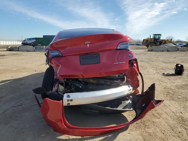 7SAYGDEE6PA181255 - 2023 TESLA MODEL Y RED photo 6
