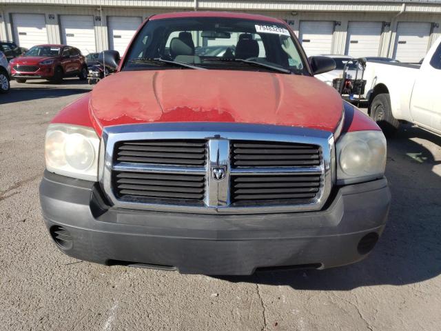 1D7HE22K75S297512 - 2005 DODGE DAKOTA ST RED photo 5