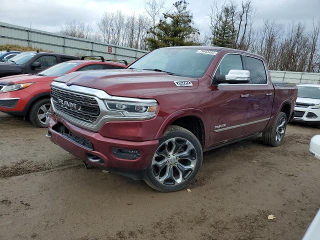 1C6SRFHT7KN709439 - 2019 RAM 1500 LIMITED RED photo 1