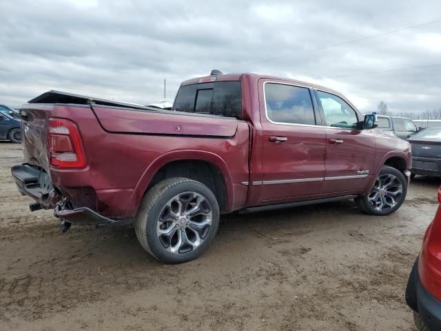 1C6SRFHT7KN709439 - 2019 RAM 1500 LIMITED RED photo 3