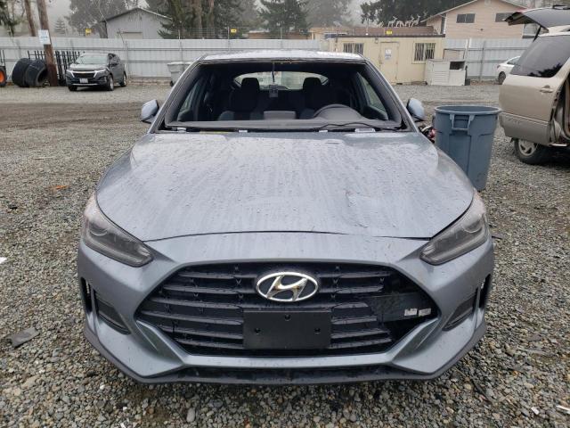 KMHTG6AF2KU018506 - 2019 HYUNDAI VELOSTER BASE GRAY photo 5