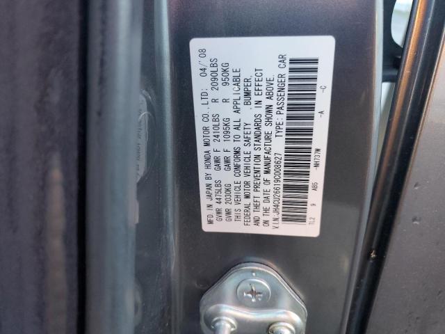 JH4CU26619C008627 - 2009 ACURA TSX GRAY photo 12