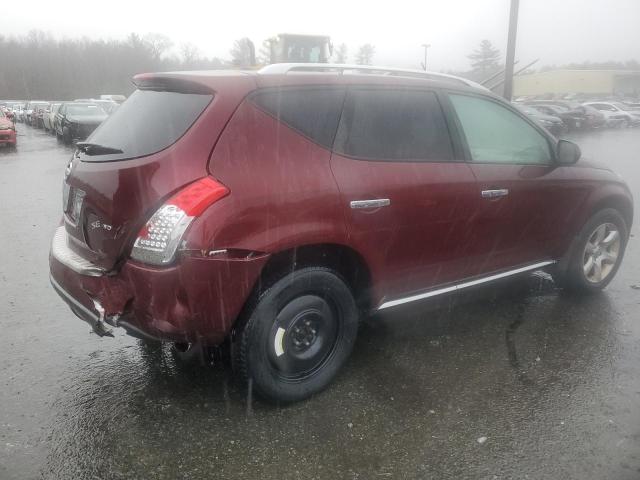 JN8AZ08W76W546694 - 2006 NISSAN MURANO SL MAROON photo 3