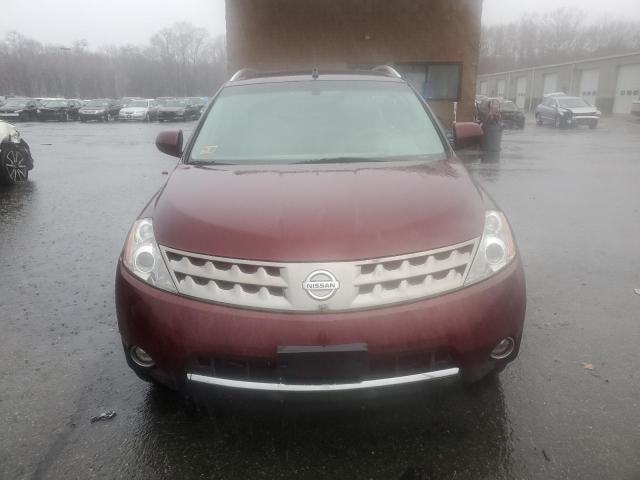 JN8AZ08W76W546694 - 2006 NISSAN MURANO SL MAROON photo 5