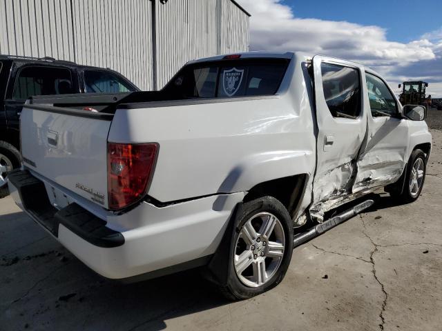 5FPYK1F52BB003418 - 2011 HONDA RIDGELINE RTL WHITE photo 3