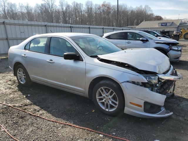 3FAHP0GA1CR102091 - 2012 FORD FUSION S SILVER photo 4