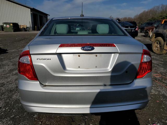 3FAHP0GA1CR102091 - 2012 FORD FUSION S SILVER photo 6