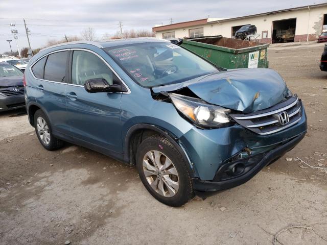 2HKRM4H77DH690021 - 2013 HONDA CR-V EXL GREEN photo 4